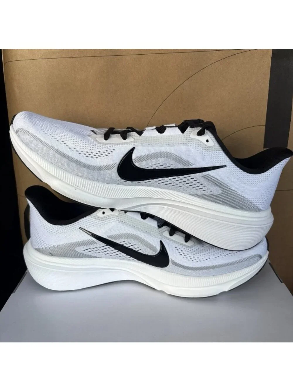 NEW Nike Pegasus 42 By You IQ8029-900 Black White- Men Size 12